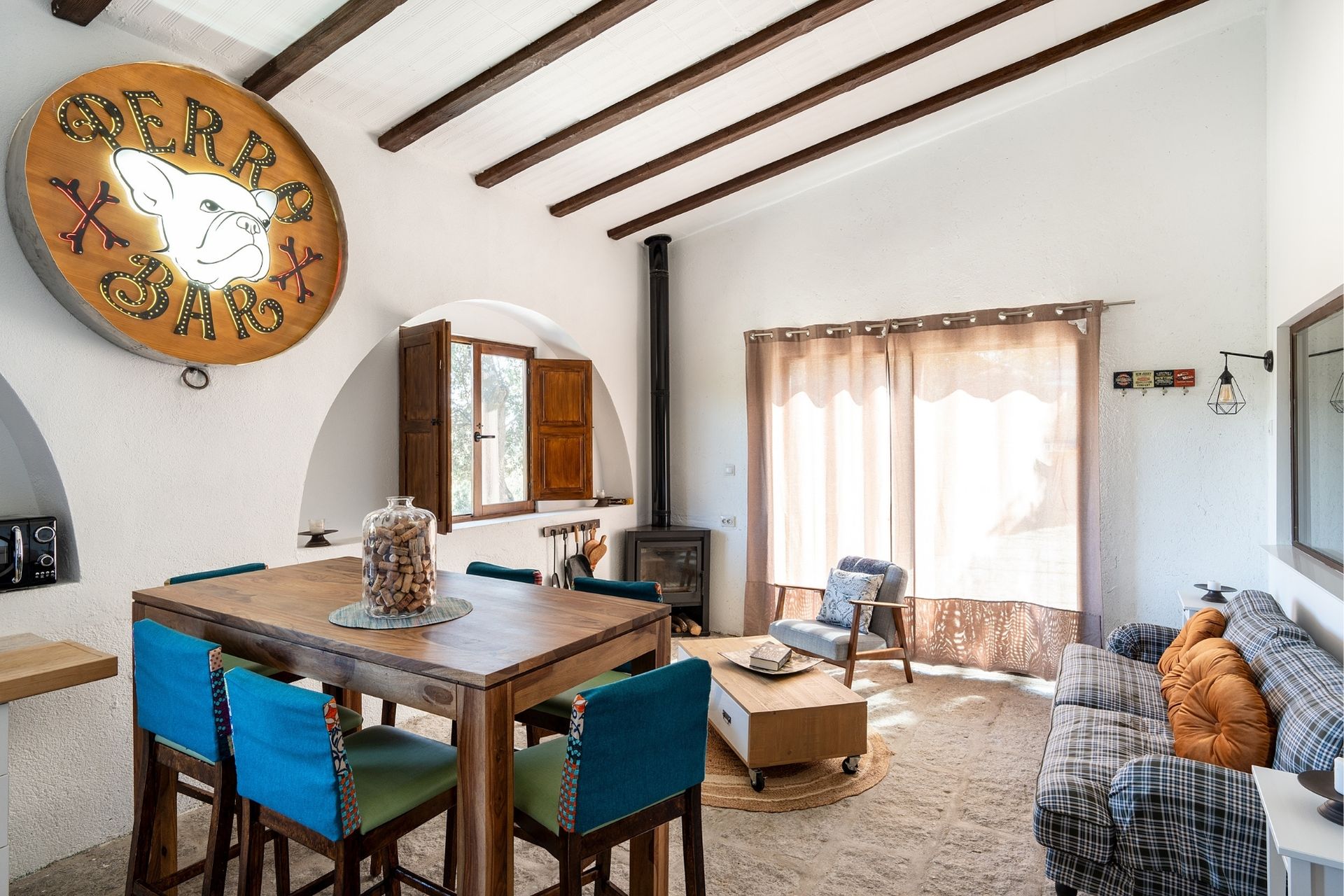 Salón con cocina del alojamiento secundario